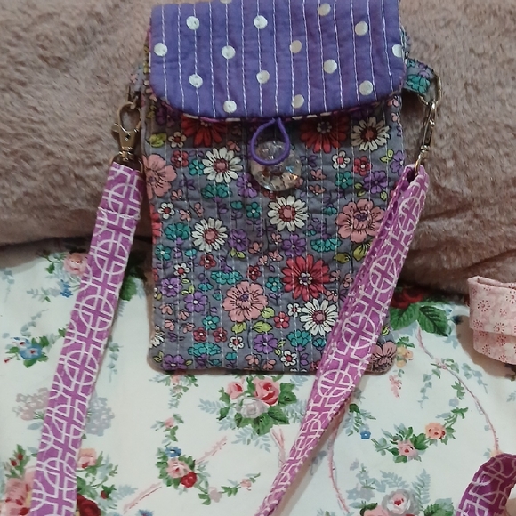 ♡Floral Patchwork Crossbody Bag♡ - Picture 12 of 14